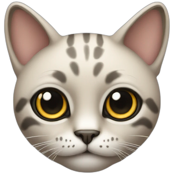 Big eyed cat emoji