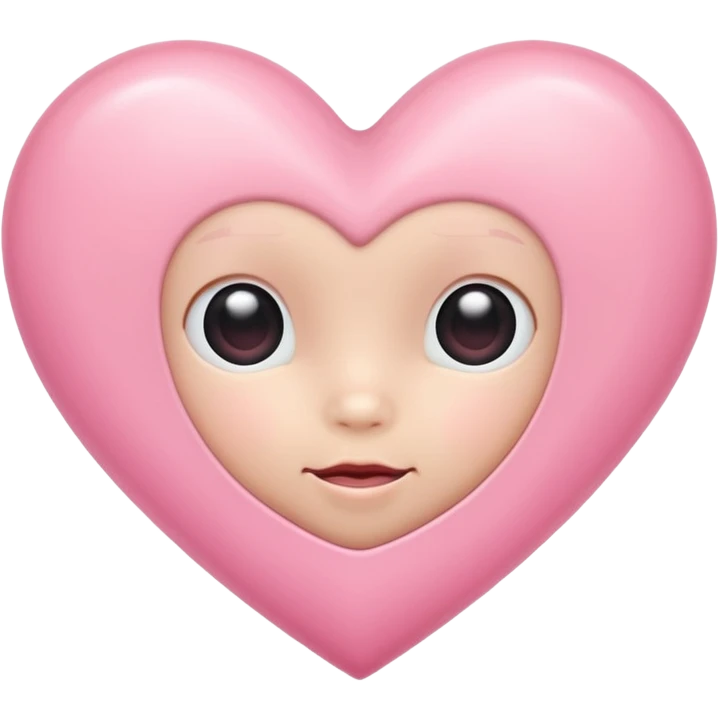 Baby pink heart emoji
