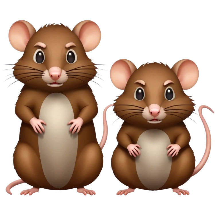 Angry rats emoji