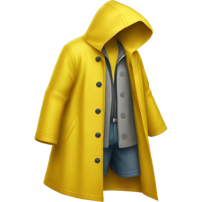 yellow raincoat emoji