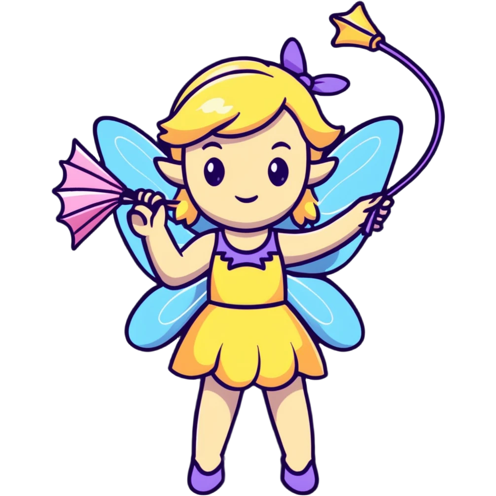 Blonde fairy streamer emoji