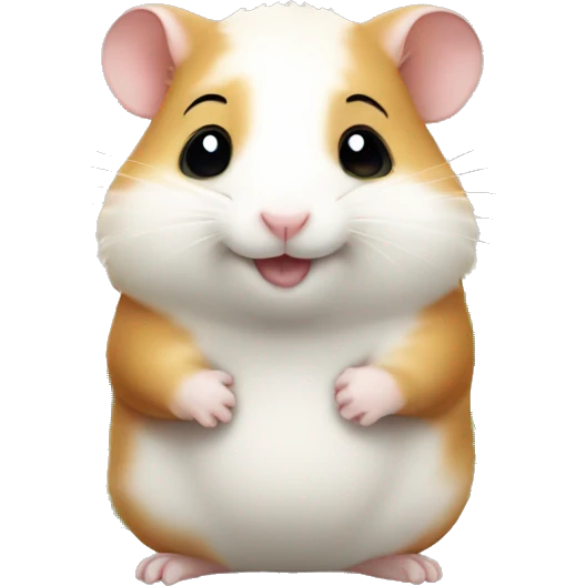 cute hamster in clover emoji