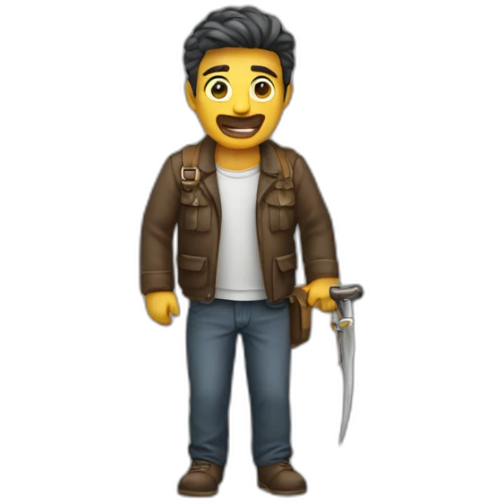 Man wıth knıfe  emoji