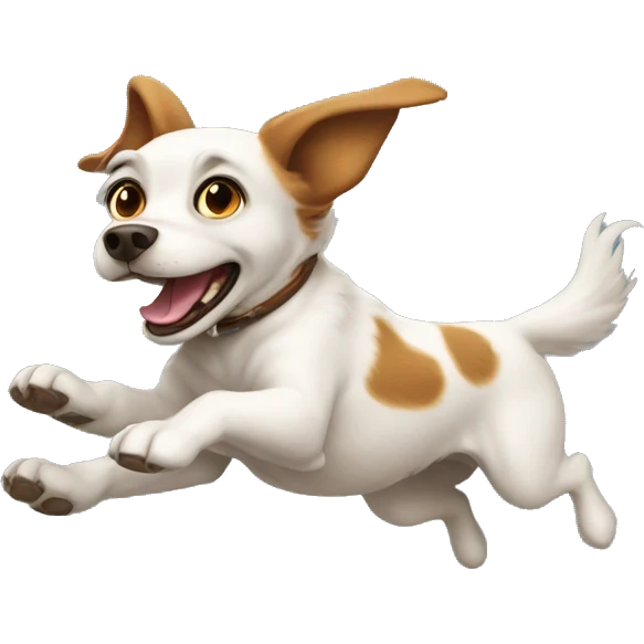Flying dog emoji