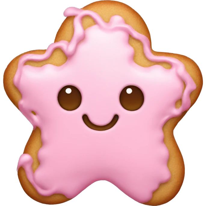 pastel pink gingerbread light emoji