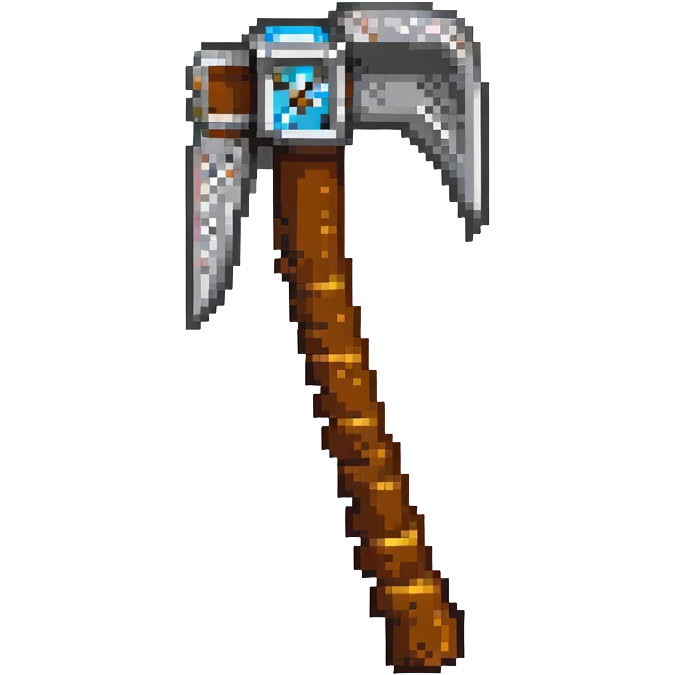 Minecraft pickaxe emoji