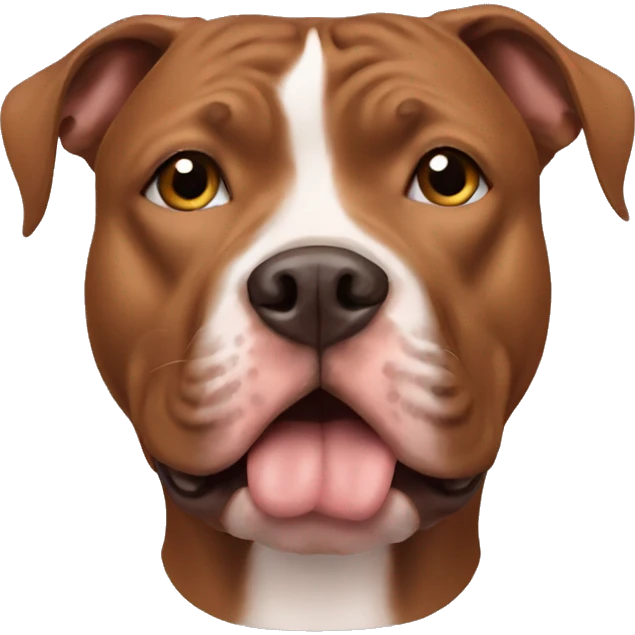Brown pitbull  emoji