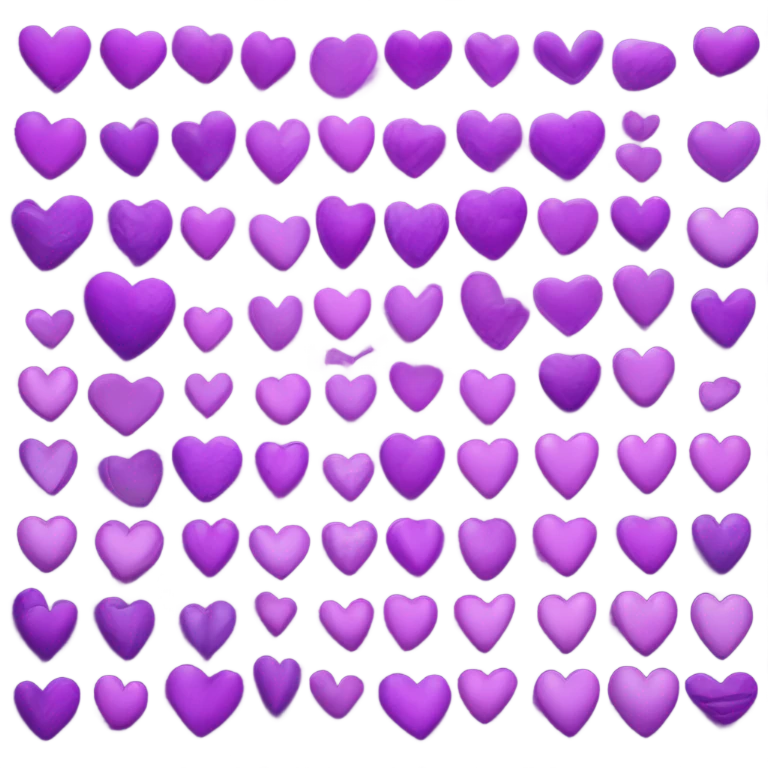 Purple hearts  emoji