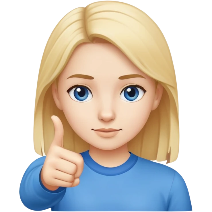 Point at me girl emoji