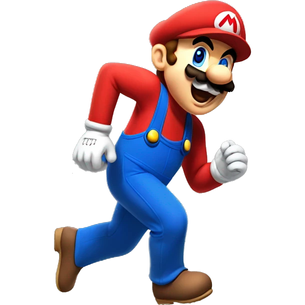 mario runs right emoji