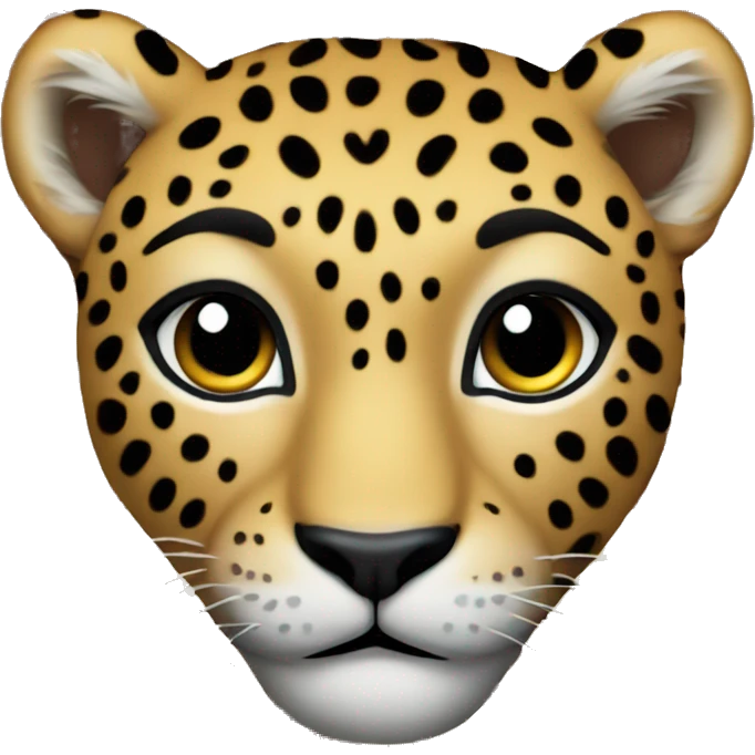 Leopard heart emoji