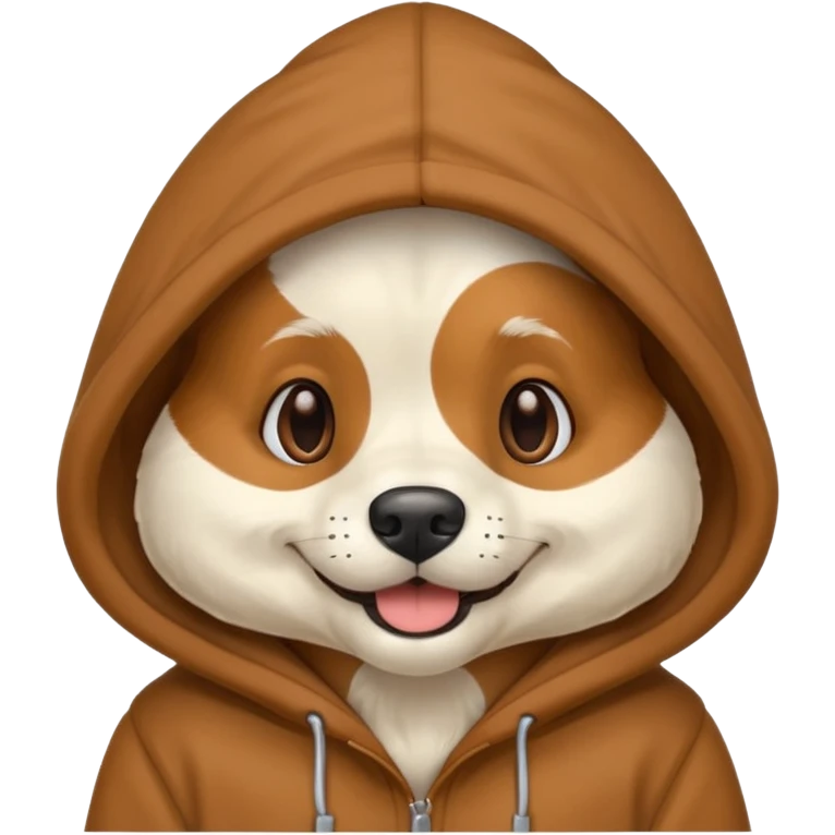 Dog with a hoodie  emoji