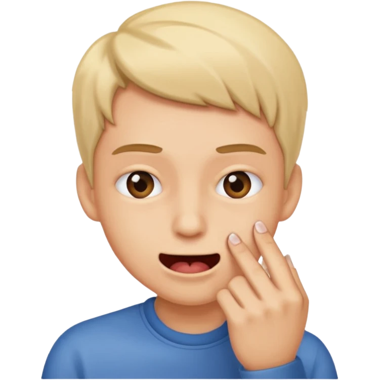 Stickers  mordiéndose la uña  emoji