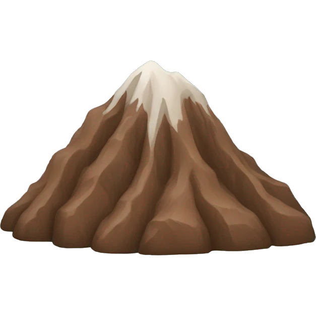 brown mountain emoji
