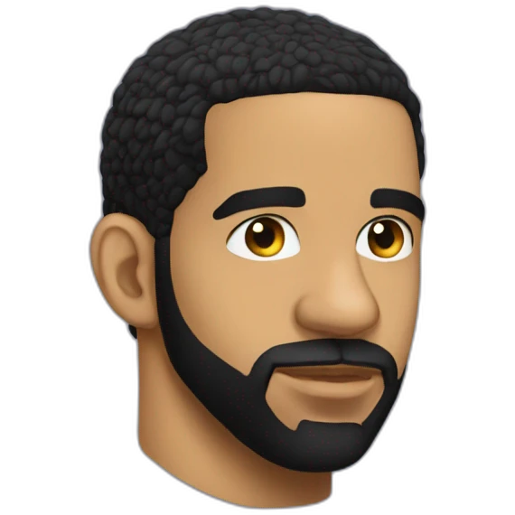 Drake head profile  emoji