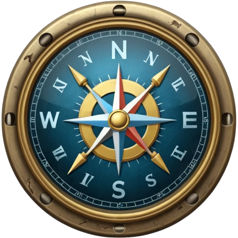 a broken compass emoji