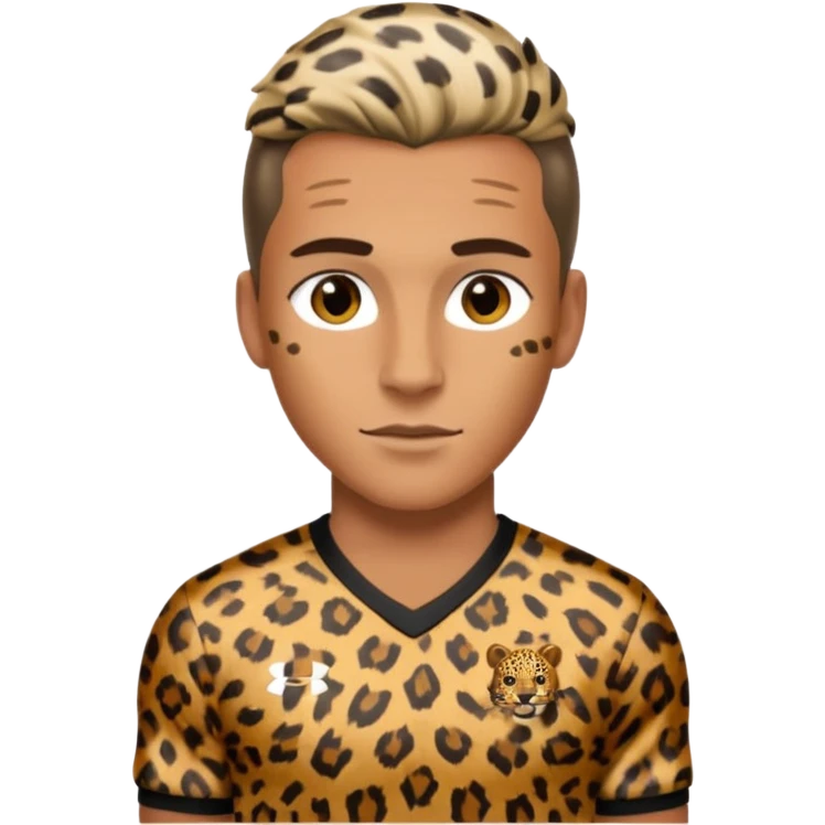 Footballer's leopard emoji