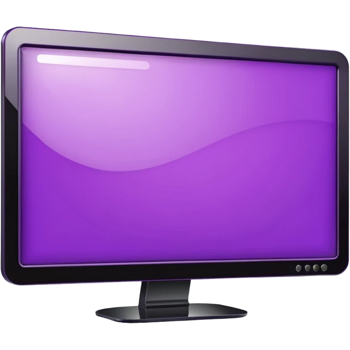 purple lcd wide screen monitor emoji
