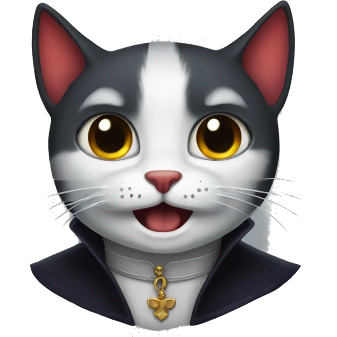 Dracula cat  emoji