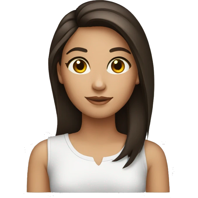 Brunette girl emoji