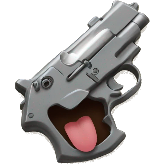 Emoji pistol mouth emoji