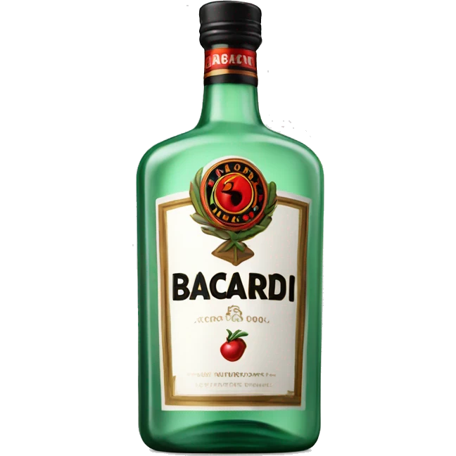 Bottle of Bacardi emoji