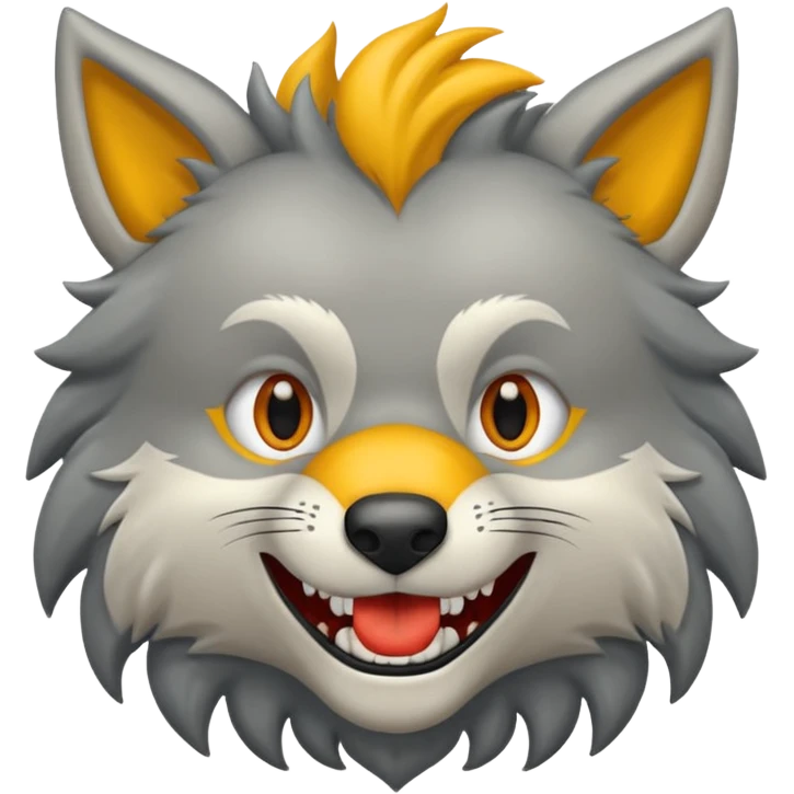 Tráeme una imagen de un lobo enojado emoji