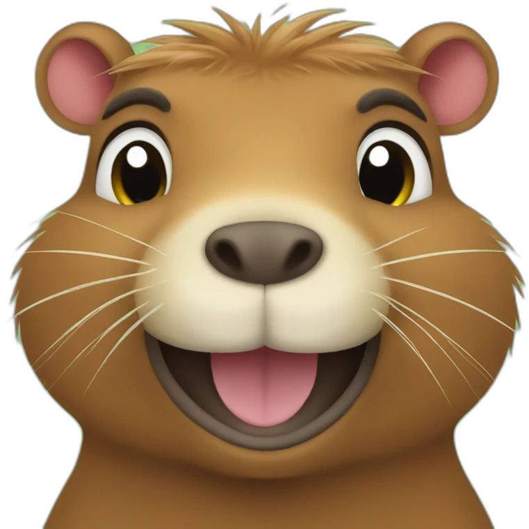 Capybara smile thumbs up emoji