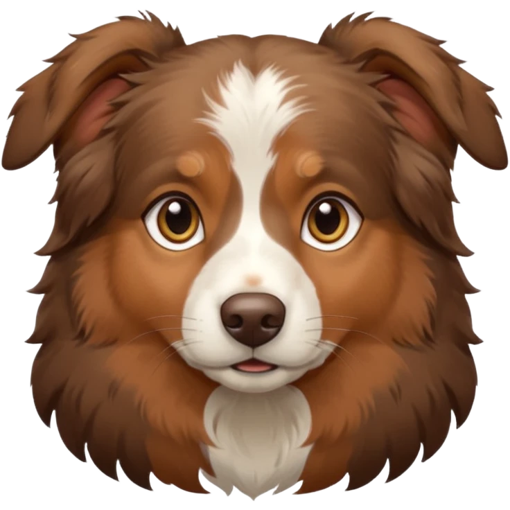 Brown Australian Shepard  emoji
