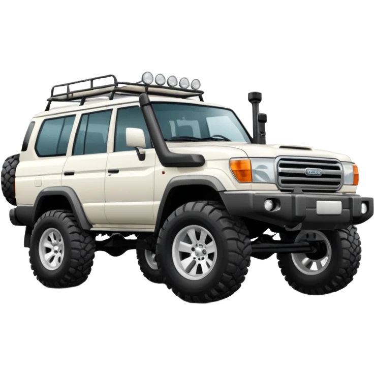 white land cruiser  emoji