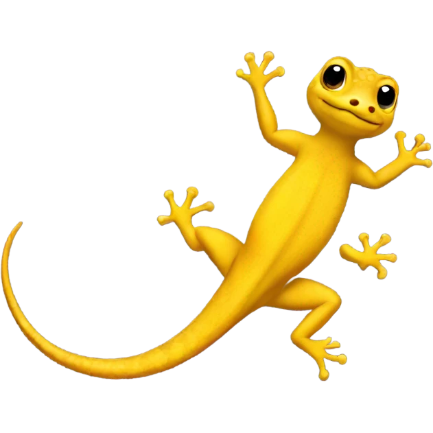 Yellow gecko emoji