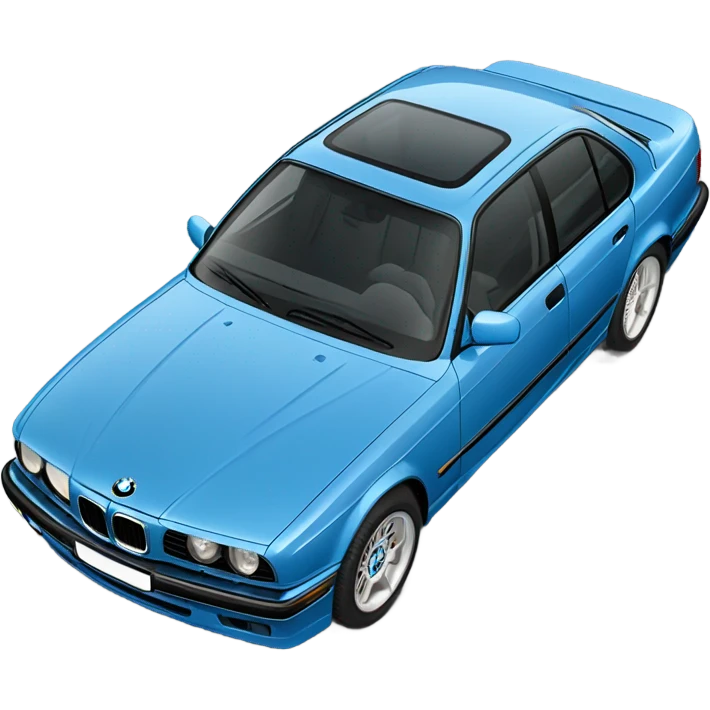 Blue bmw e34 emoji