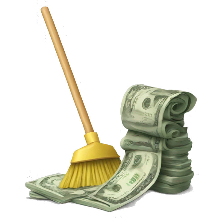 money cleaning emoji