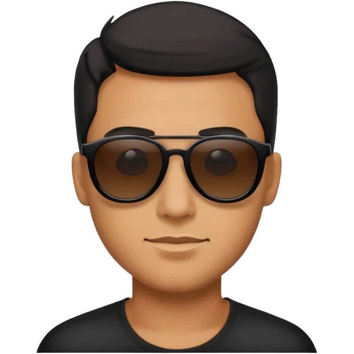man wearing black sunglasses emoji