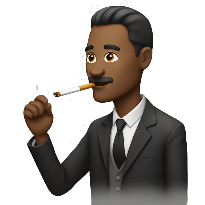 Homme avec une cigarette  emoji