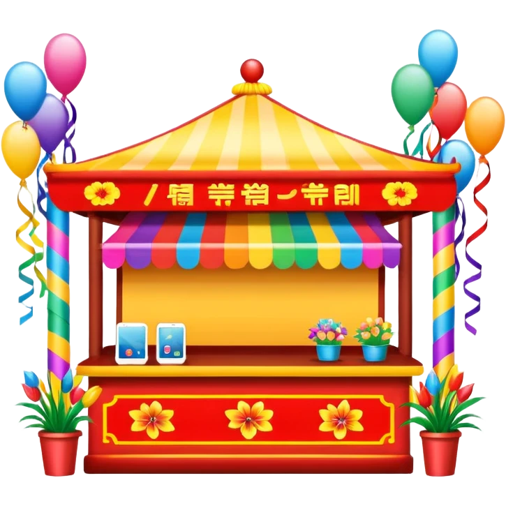 spring festival booth emoji
