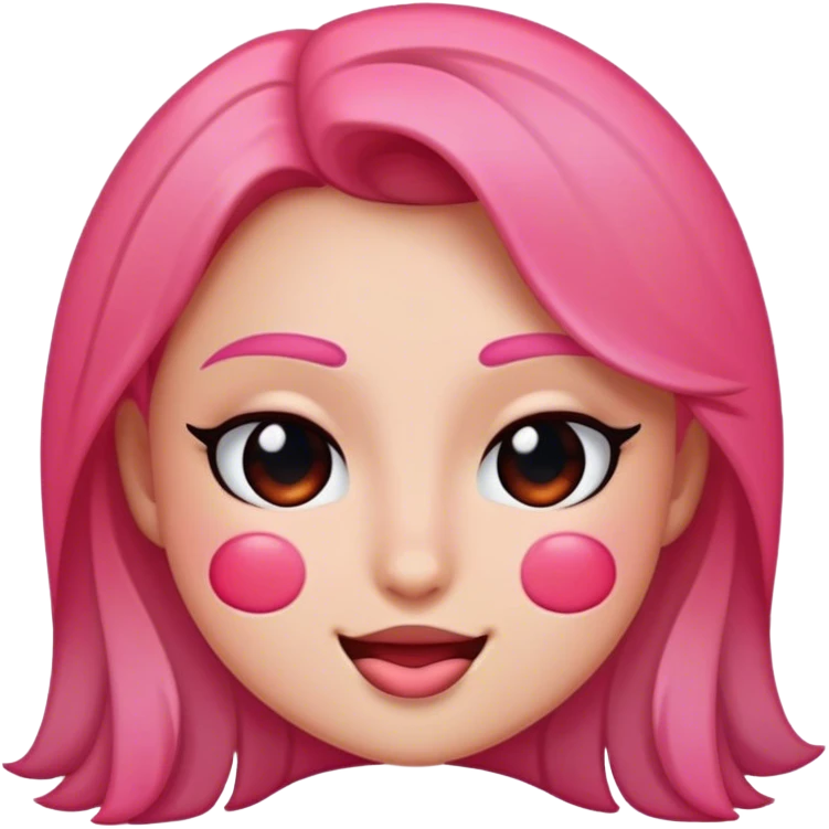 Seductive smirk blushing emoji  emoji