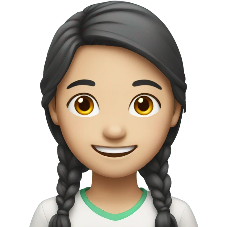asian girl smiling emoji