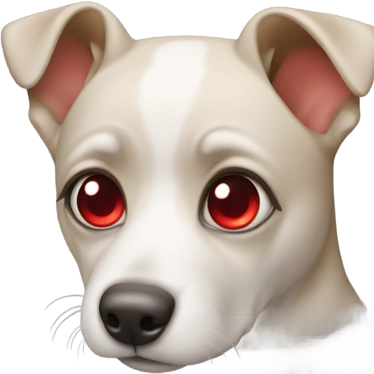 dog w red eyes emoji