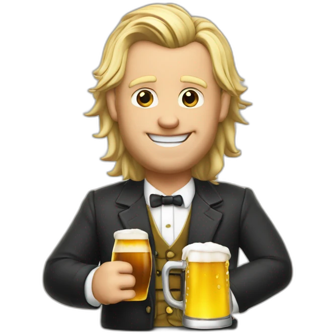 Faf de klerk with beer in hand emoji