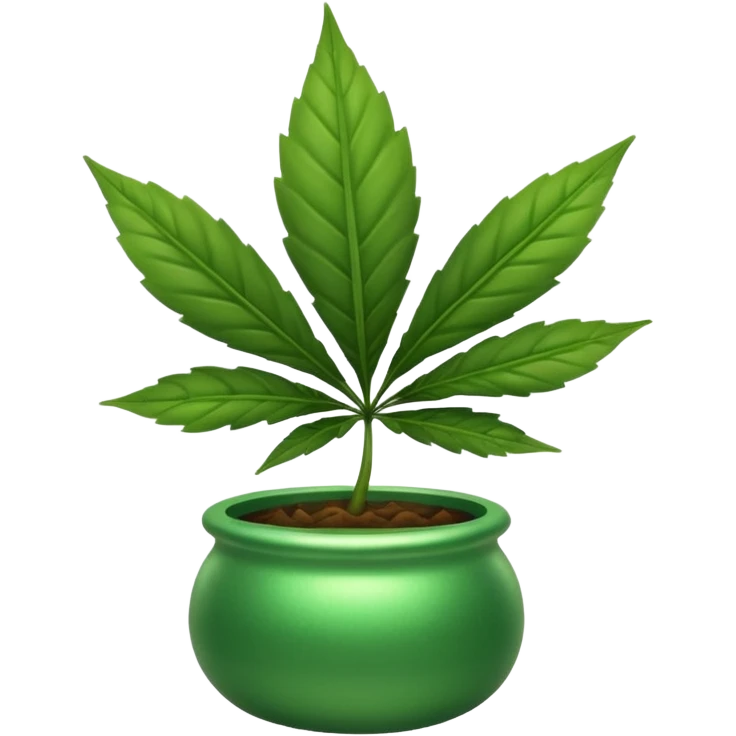 Pot leafs shaking its booty emoji