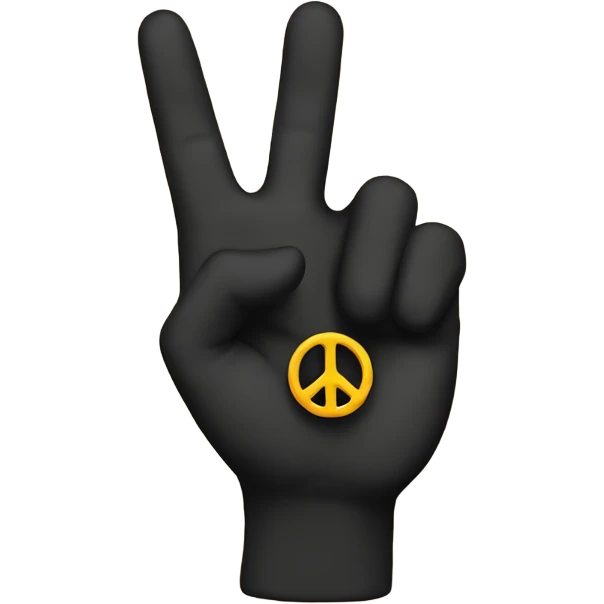heart peace sign emoji