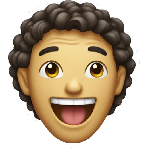 Face laughing so hard  emoji