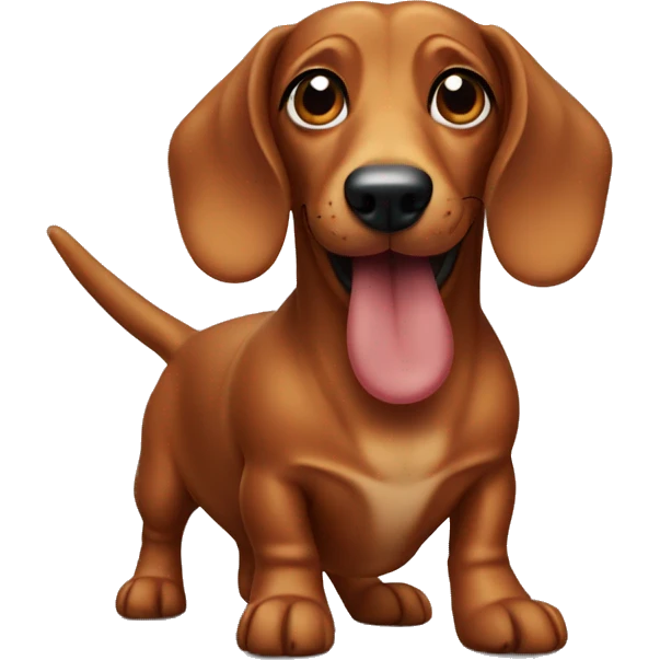 Sausage dog emoji