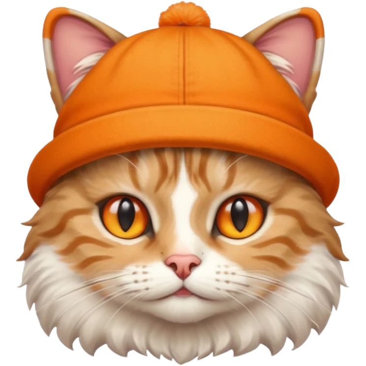 гарний коти у шляпці emoji