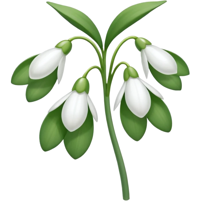 Snowdrop emoji