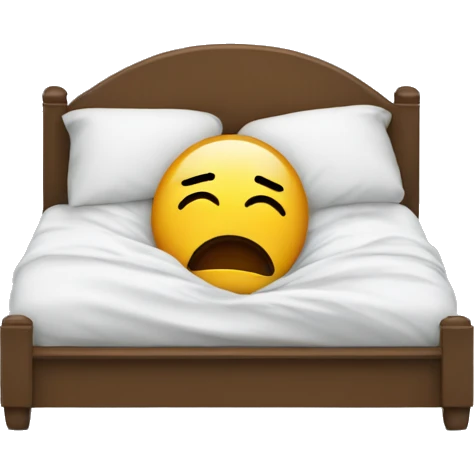 Crying in bed listening to music emoji