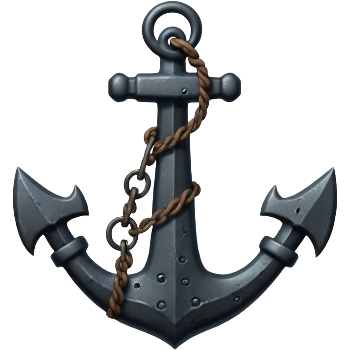 black anchor emoji