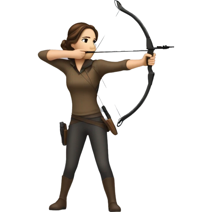 Katniss Everdeen shooting with a bow emoji