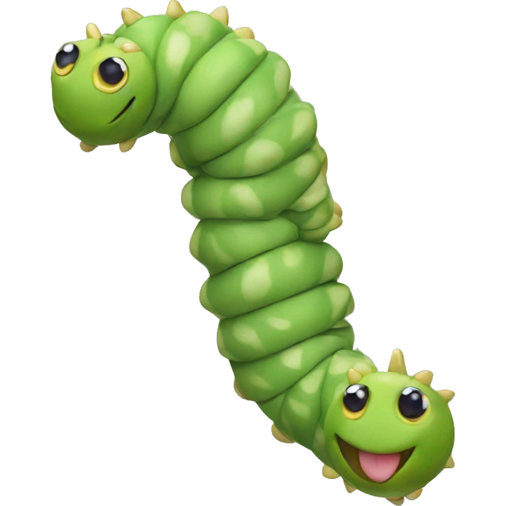 Prince Florian caterpillar from mario wonder emoji